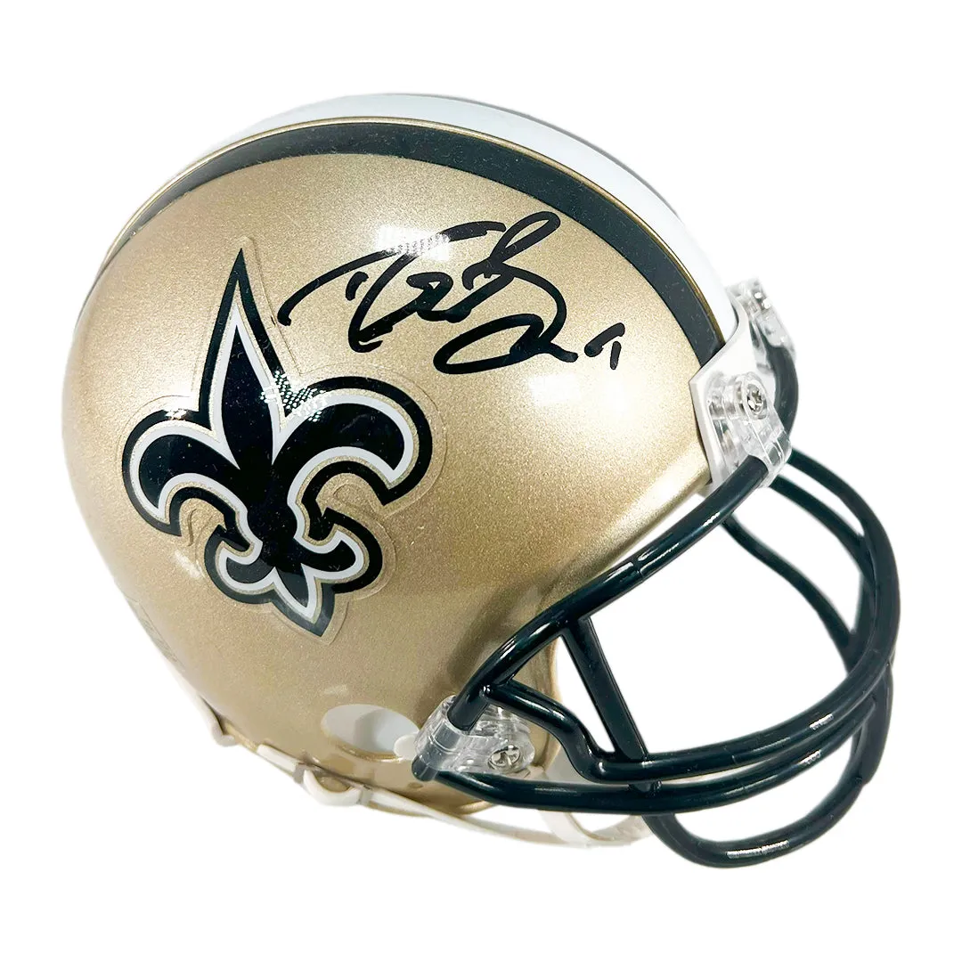 Drew Brees Signed New Orleans Saints Mini Football Helmet (Fanatics)