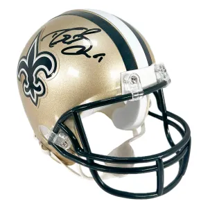 Drew Brees Signed New Orleans Saints Mini Football Helmet (Fanatics)