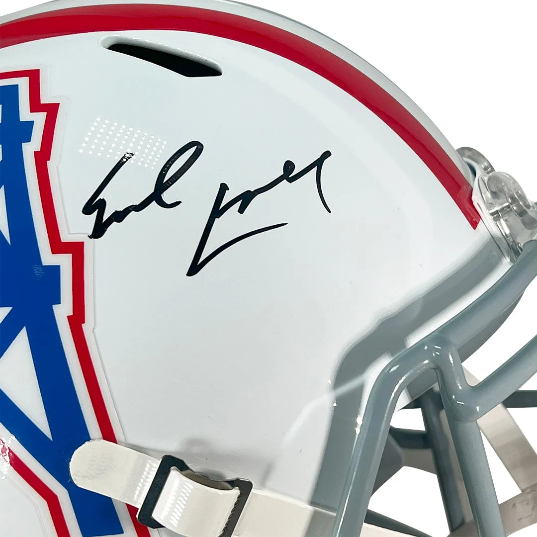 Earl Campbell Signed Houston Oilers Throwback 1975-80 Full-Size Speed Replica Football Helmet (JSA)