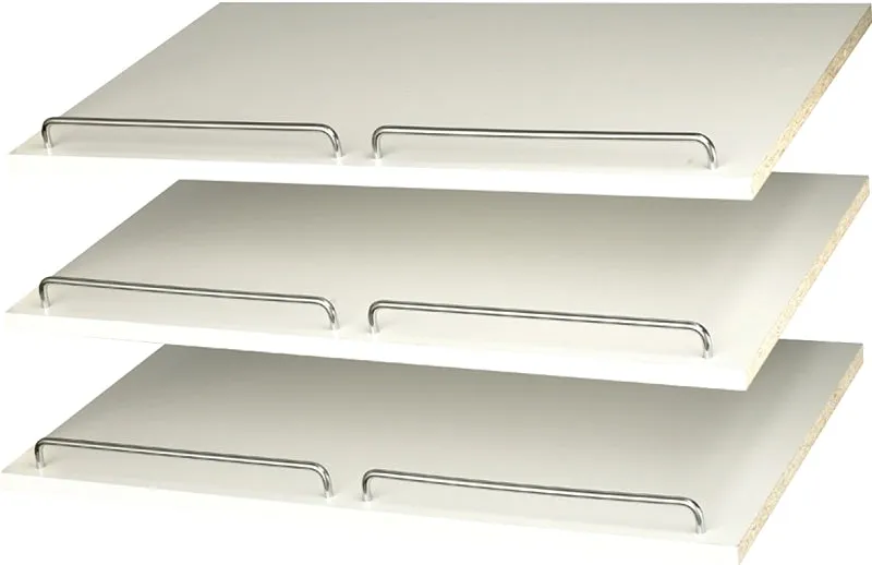 Easy Track RS1600 Shoe Shelf with Rail, 3-Shelf, 24 in W :EA: QUANTITY: 1