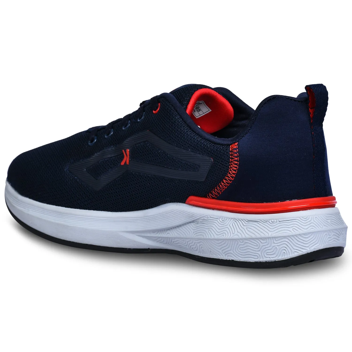 Eeken KESHGIA105 Navy Blue And Red Lightweight Anti-Skid Walking Shoes For Men