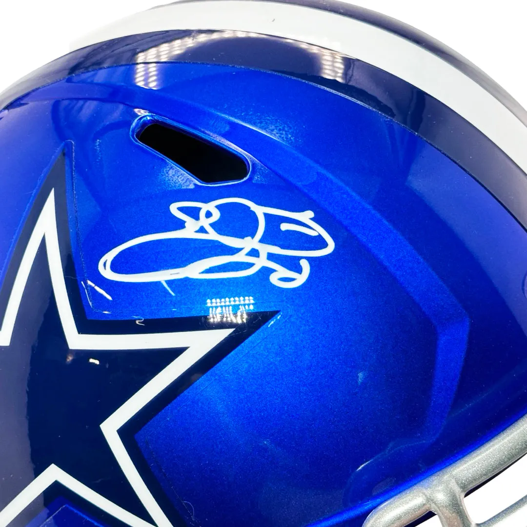 Emmitt Smith Signed Dallas Cowboys Flash Full-Size Replica Football Helmet (Beckett)