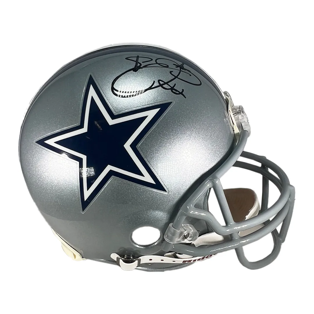 Emmitt Smith Signed Dallas Cowboys Full-Size Replica Football Helmet (JSA)