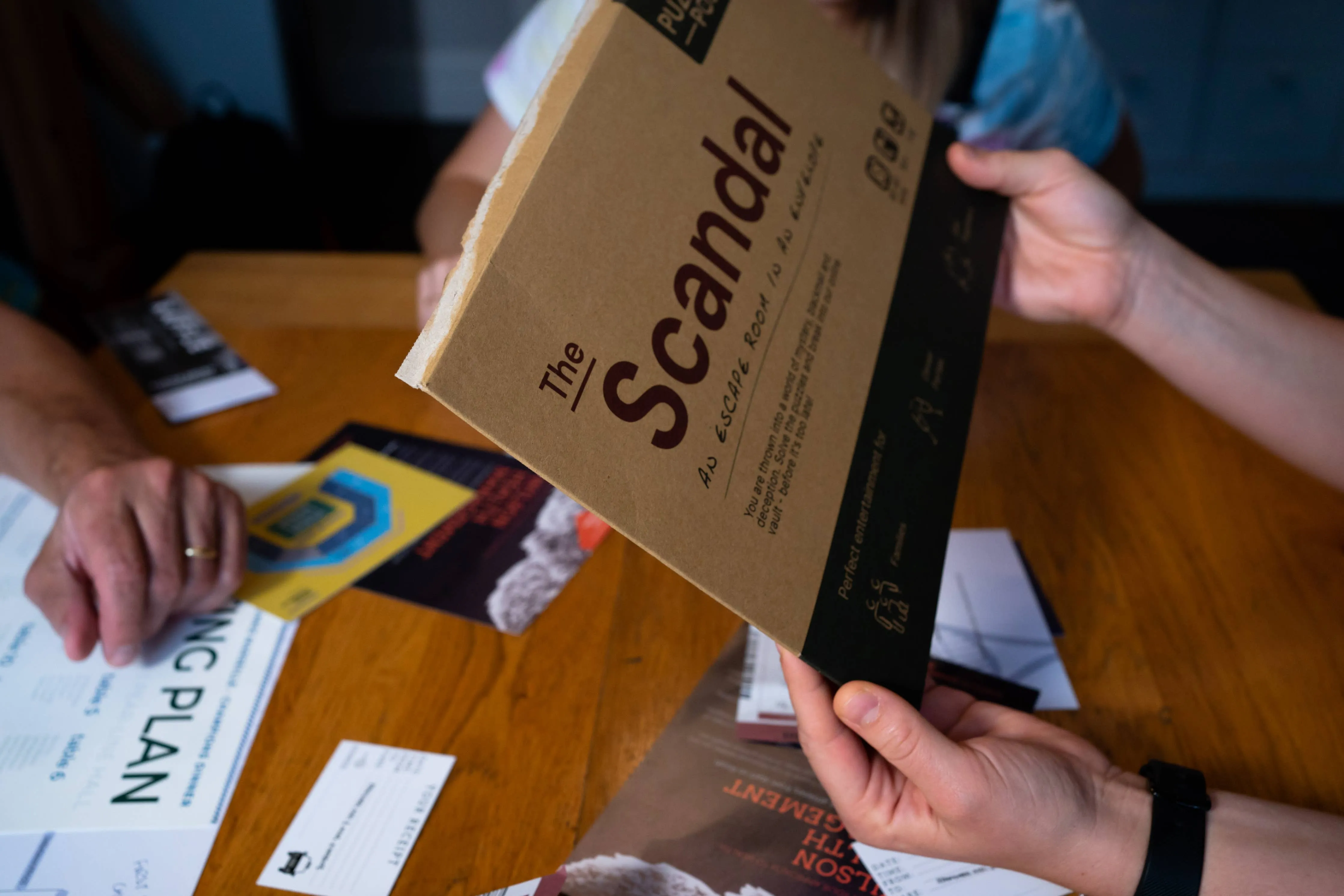 Escape Room in An Envelope: Dinner Party Board Game - The Scandal