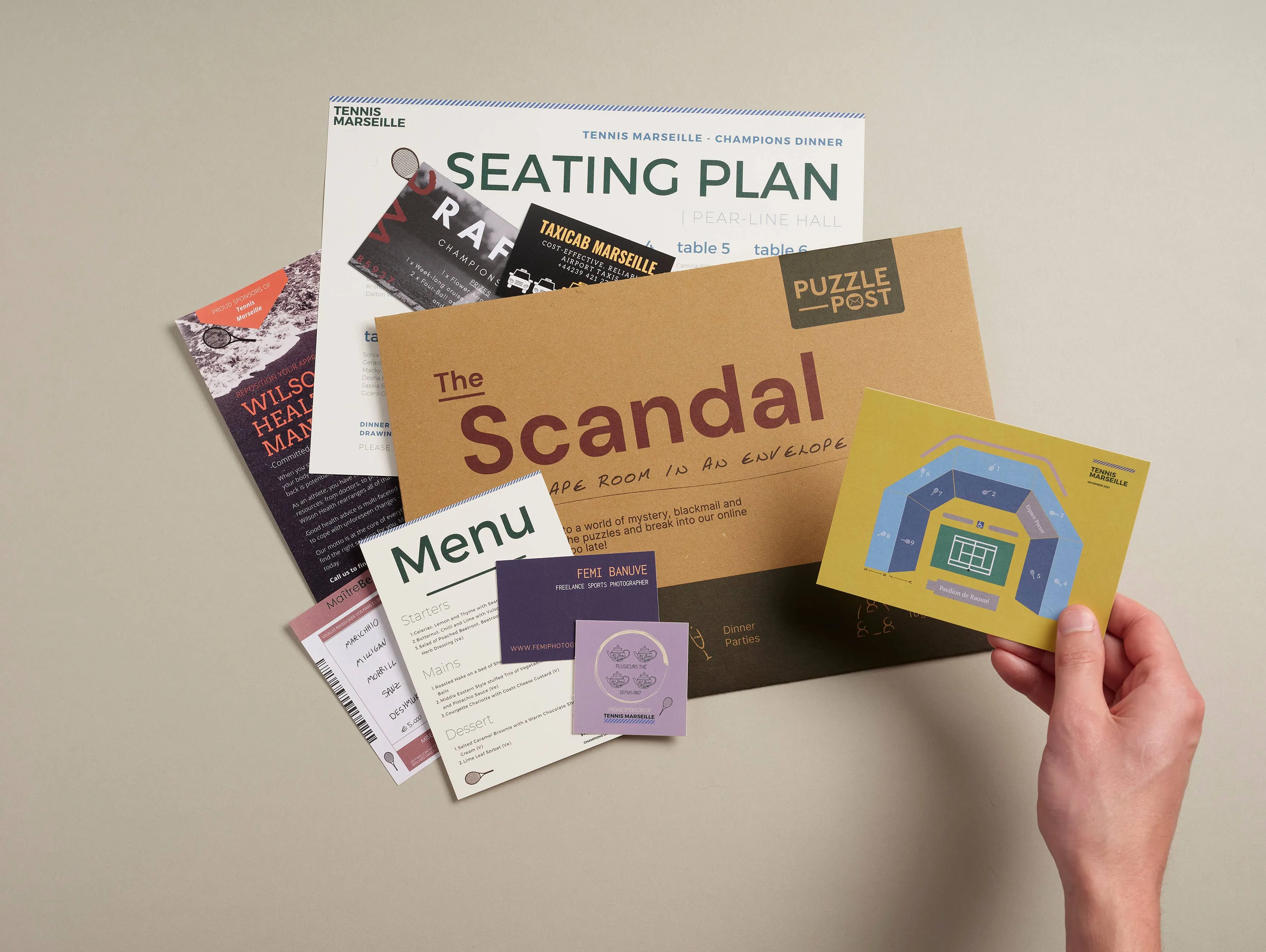 Escape Room in An Envelope: Dinner Party Board Game - The Scandal