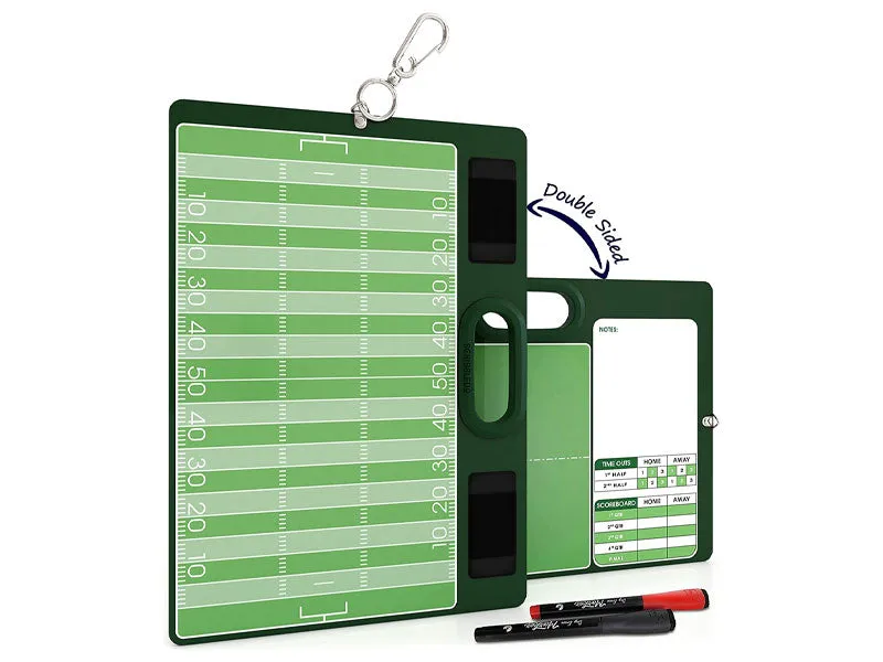 Football Dry Erase Board for Coaches 15"x10.5" with Markers