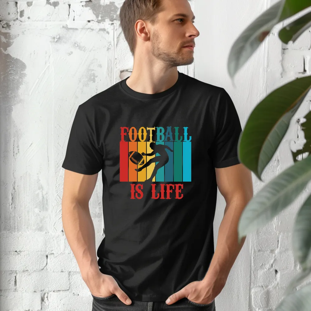 Football is Life Graphic Tee- Adult