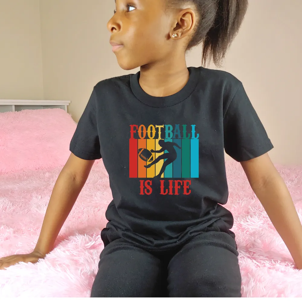 Football is Life Graphic Tee- Youth