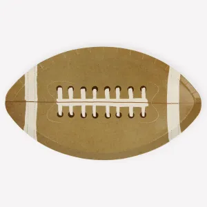 Football Plates, Set of 8 Football Plates by Meri Meri, 12.6" Long