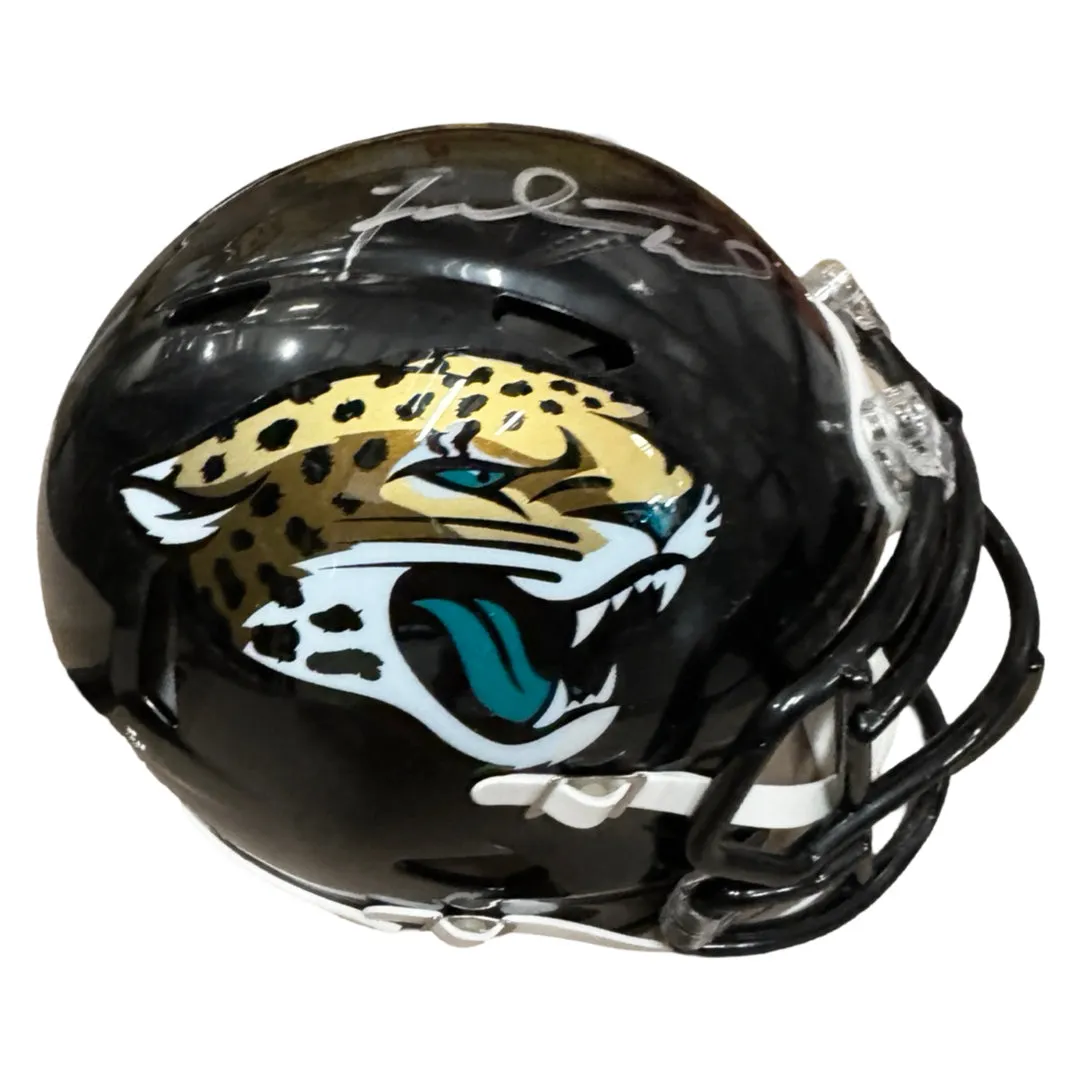 Fred Taylor Signed Jacksonville Jaguars Speed Mini Football Helmet (JSA)