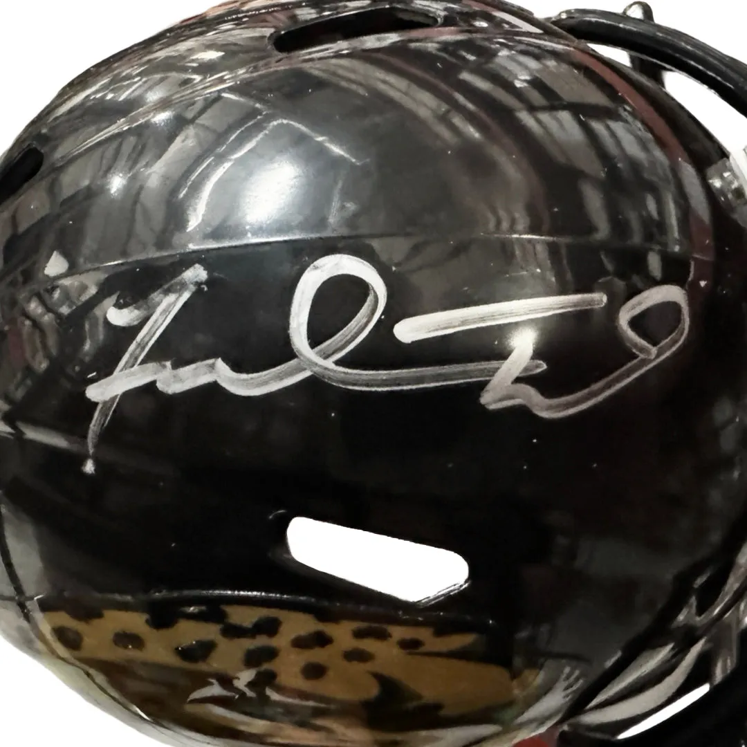 Fred Taylor Signed Jacksonville Jaguars Speed Mini Football Helmet (JSA)