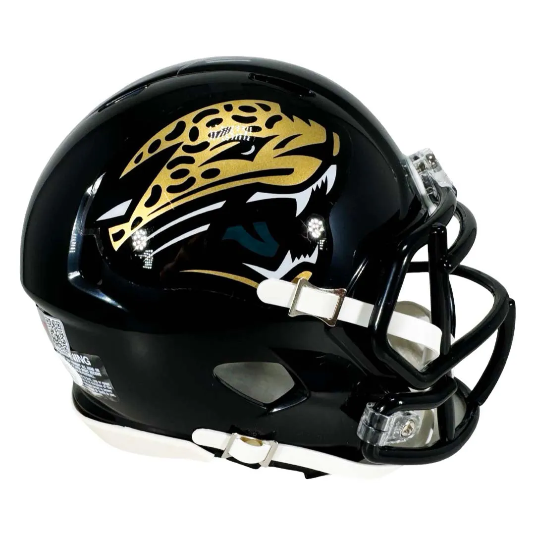 Fred Taylor Signed Jacksonville Jaguars Throwback Speed Mini Football Helmet (JSA)