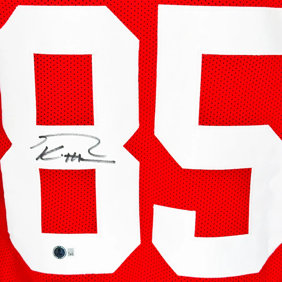 George Kittle Signed Pro-Edition Red Football Jersey (Beckett)