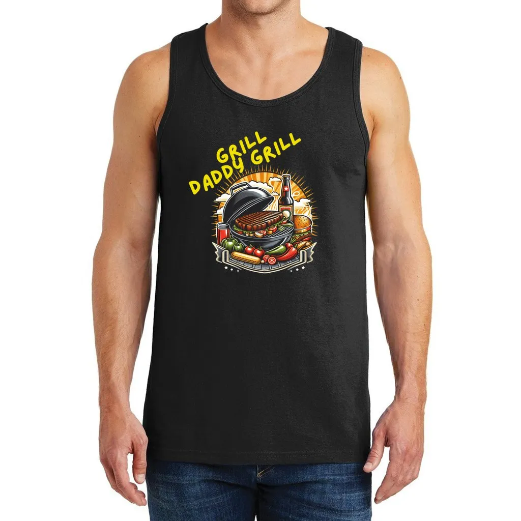 Grill Daddy Grill Men's Heavy Cotton Tank Top| Great Father's Day Gift