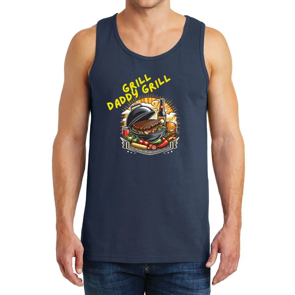 Grill Daddy Grill Men's Heavy Cotton Tank Top| Great Father's Day Gift