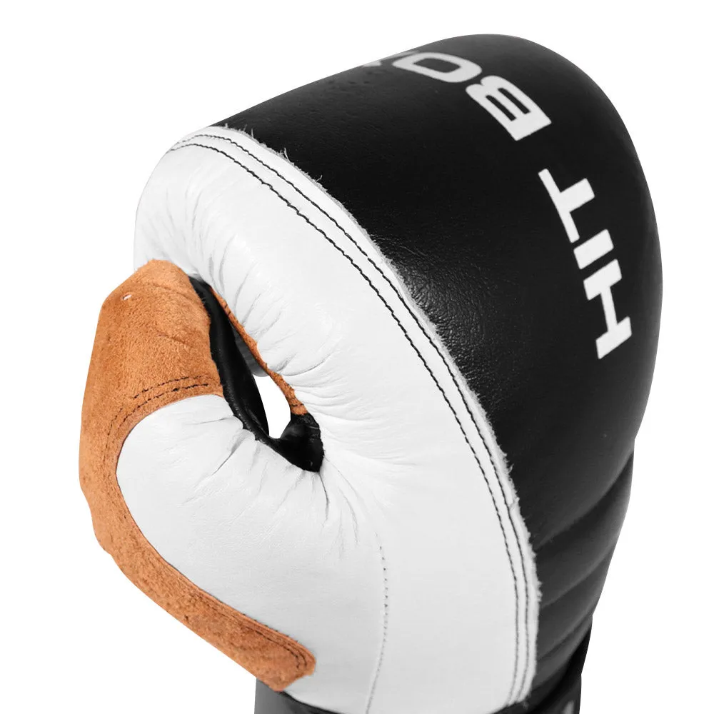 HIT BOXING Premium Leather Sparring Boxing Gloves | 10oz-16oz