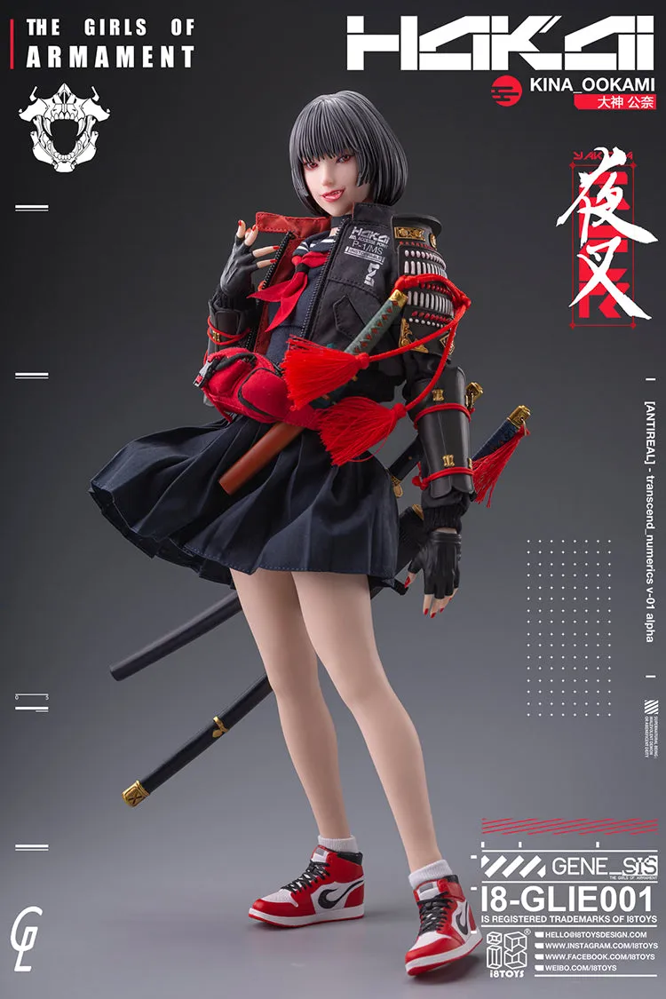 I8TOYS x Gharliera "THE GIRLS OF ARMAMENT" I8-GLIE001 OOKAMI KINA 1/6 SCALE ACTION FIGURE