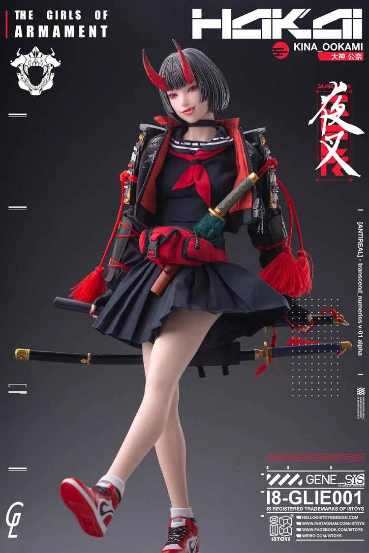 I8TOYS x Gharliera "THE GIRLS OF ARMAMENT" I8-GLIE001 OOKAMI KINA 1/6 SCALE ACTION FIGURE