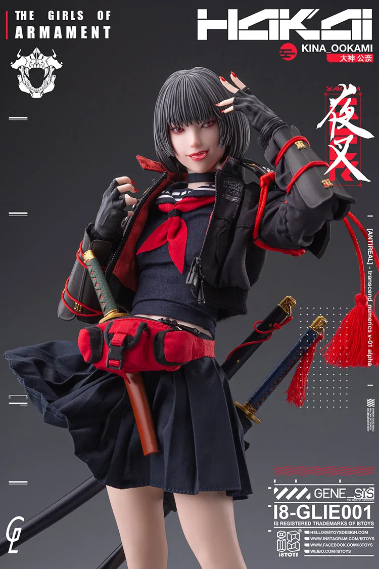 I8TOYS x Gharliera "THE GIRLS OF ARMAMENT" I8-GLIE001 OOKAMI KINA 1/6 SCALE ACTION FIGURE