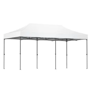 Instahut Gazebo Pop Up Marquee 3x6 Outdoor Wedding Base Pod Kit White