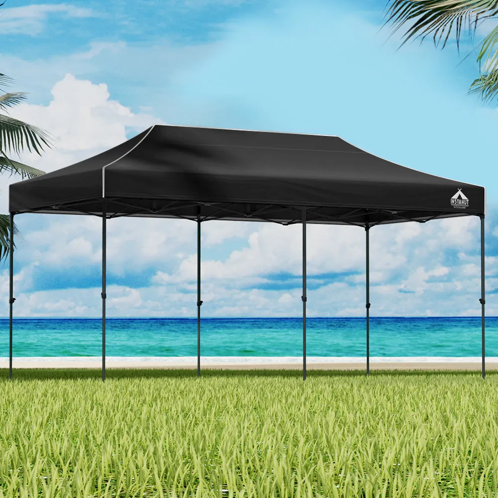 Instahut Gazebo Pop Up Marquee 3x6m Outdoor Tent Folding Wedding Gazebos Navy