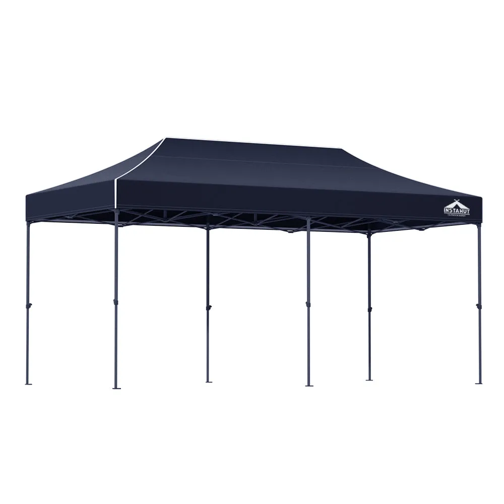 Instahut Gazebo Pop Up Marquee 3x6m Outdoor Tent Folding Wedding Gazebos Navy