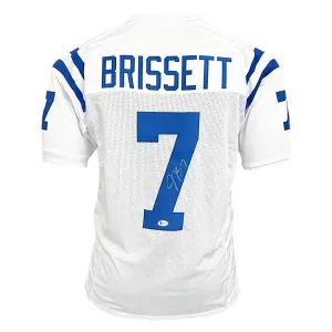 Jacoby Brissett Signed Indianapolis White Football Jersey (Beckett)