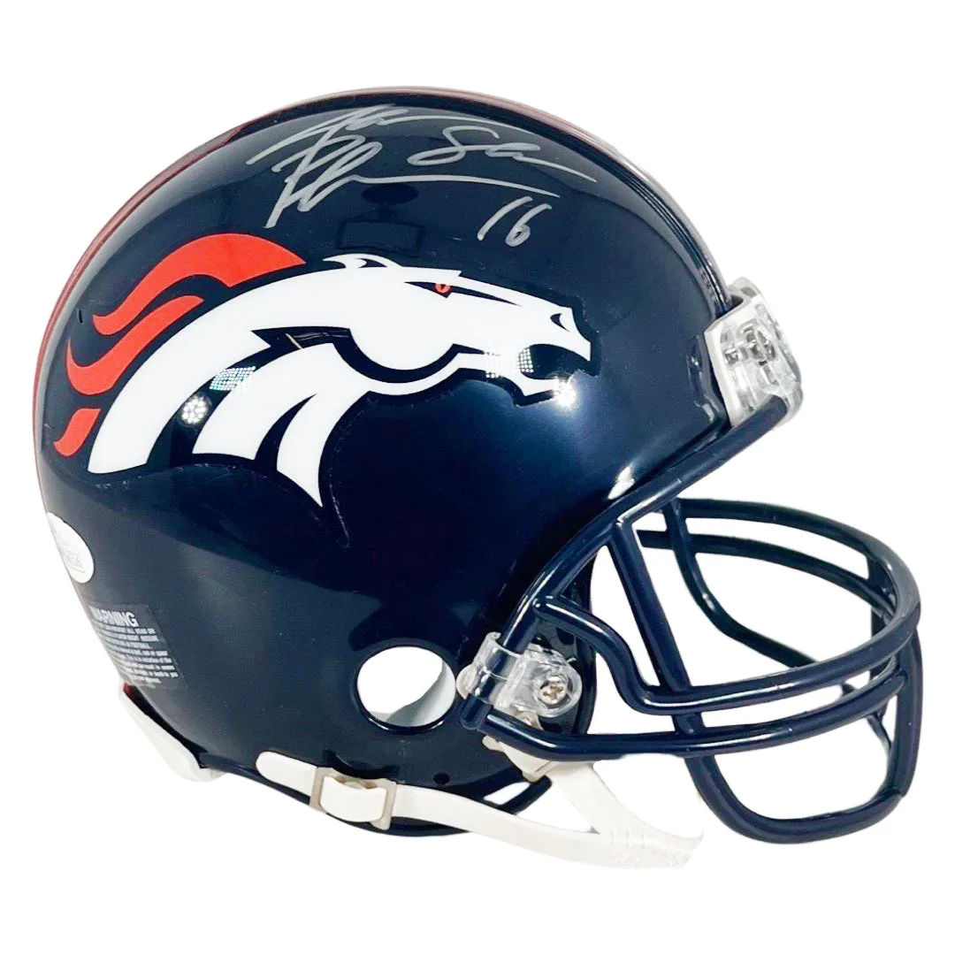 Jake Plummer Signed Denver Broncos Mini Football Helmet (Beckett)