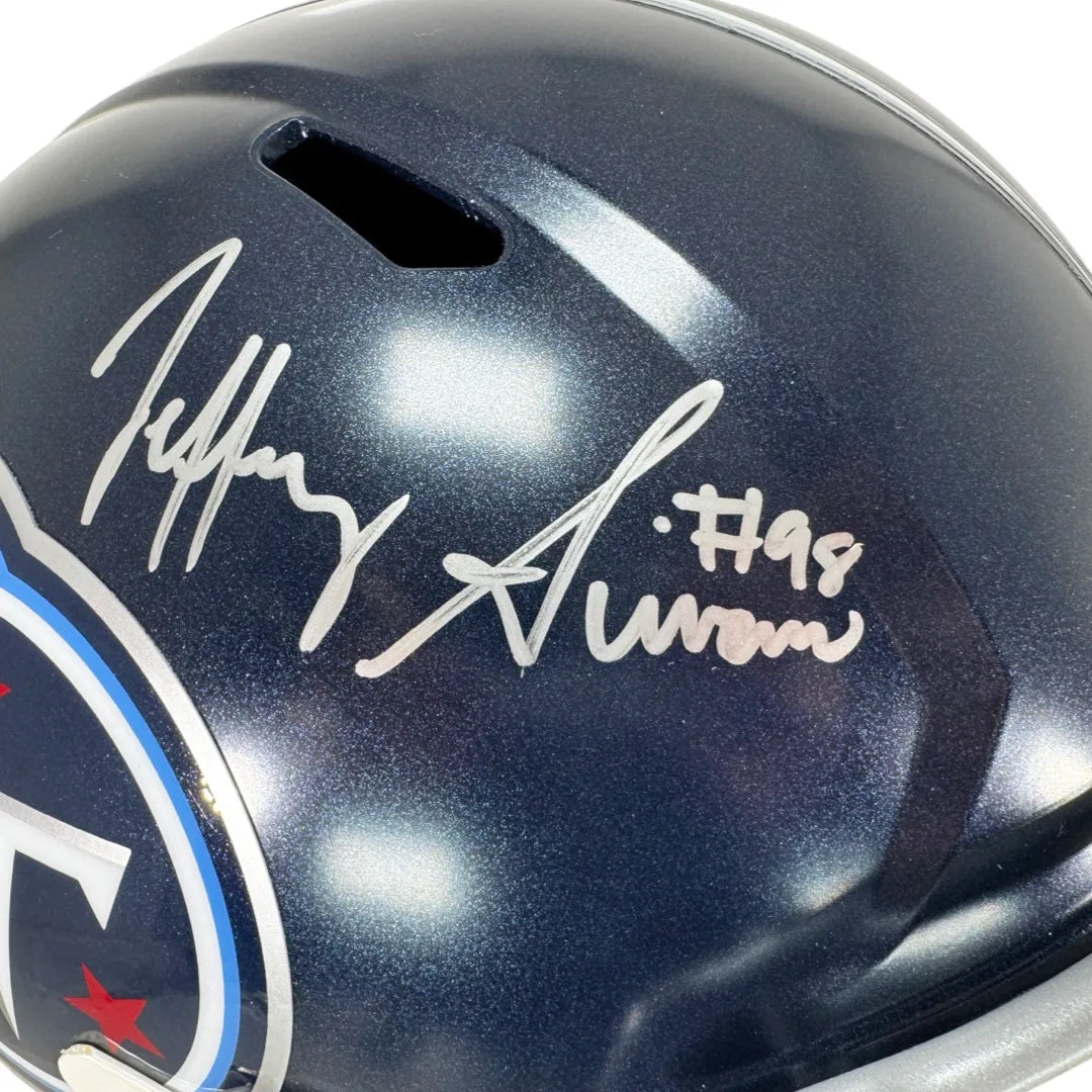 Jeffery Simmons Signed Tennessee Titans Speed Full-Size Replica Football Helmet (JSA)