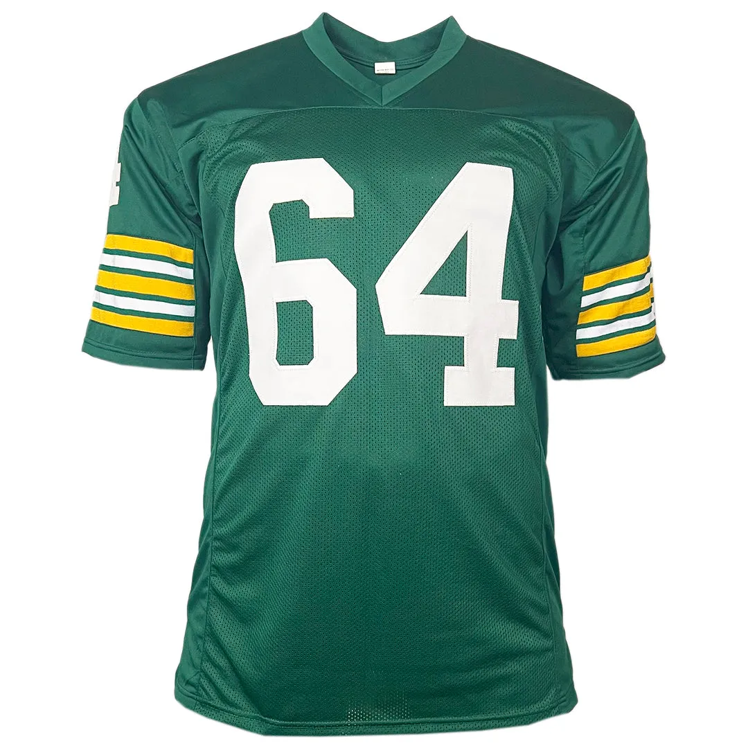 Jerry Kramer Signed Green Bay Green Football Jersey (JSA)