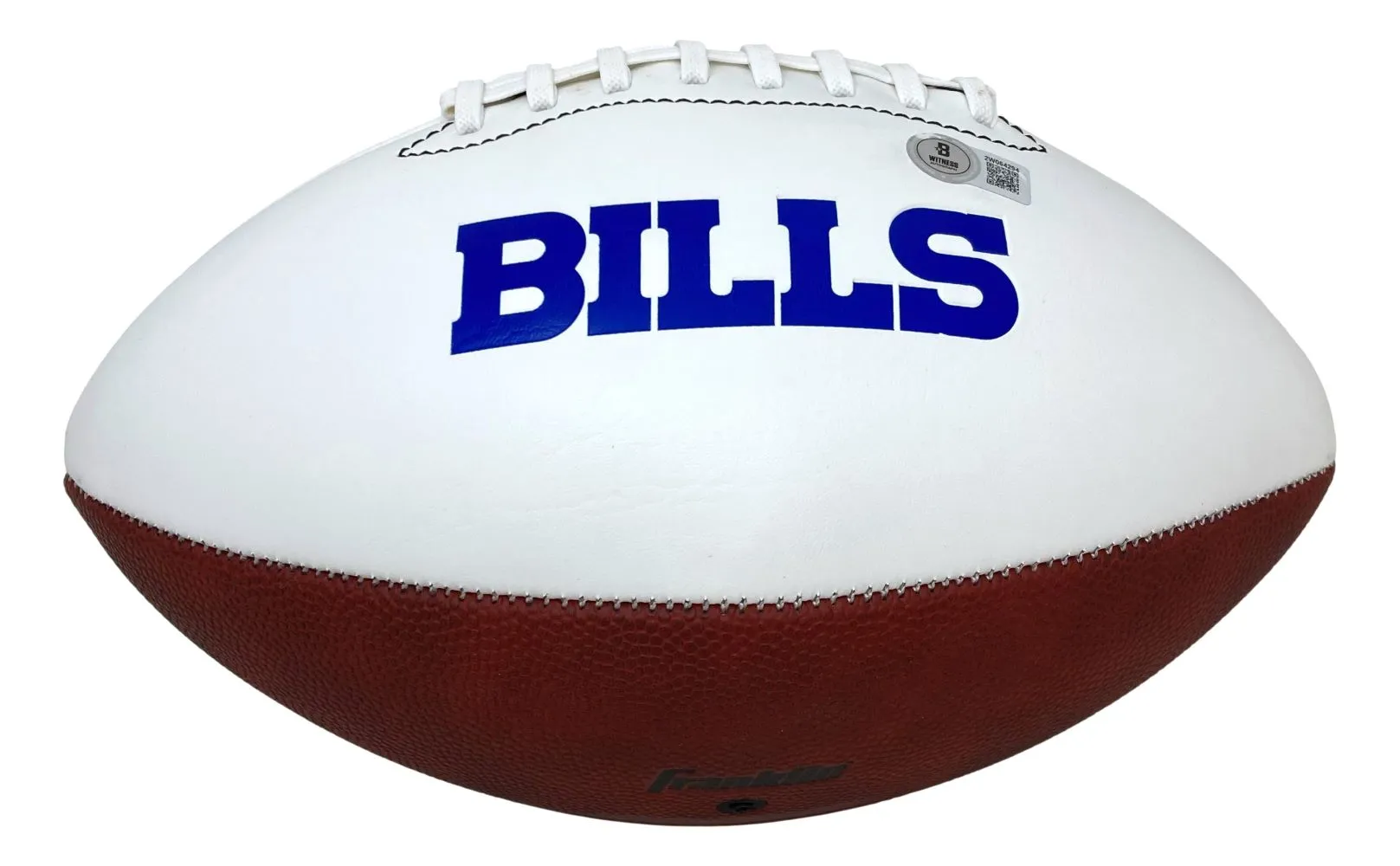 Jim Kelly Thomas Reed Signed Buffalo Bills Logo Football Bills Dynasty BAS ITP