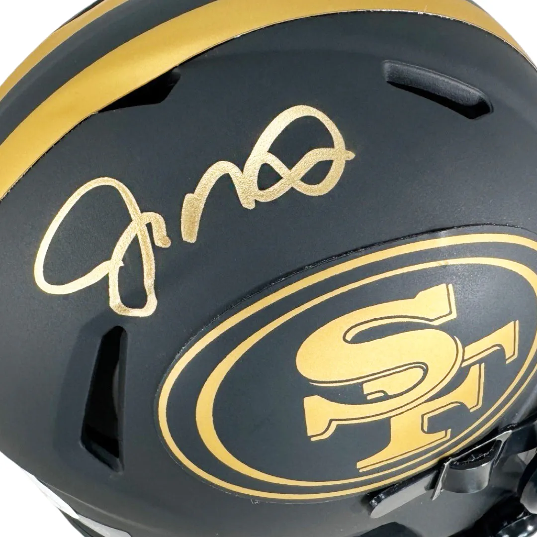 Joe Montana Signed San Francisco 49ers Eclipse Mini Football Helmet (JSA)