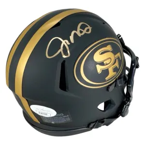 Joe Montana Signed San Francisco 49ers Eclipse Mini Football Helmet (JSA)