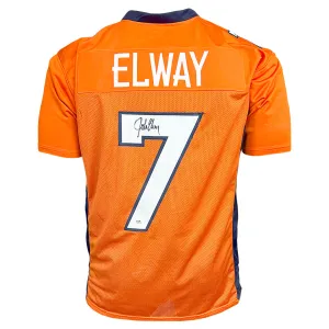 John Elway Signed Denver Orange Football Jersey (PSA)