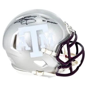 Johnny Manziel Signed 12 Heisman Inscription Texas A&M Flash Mini Football Helmet (Beckett)