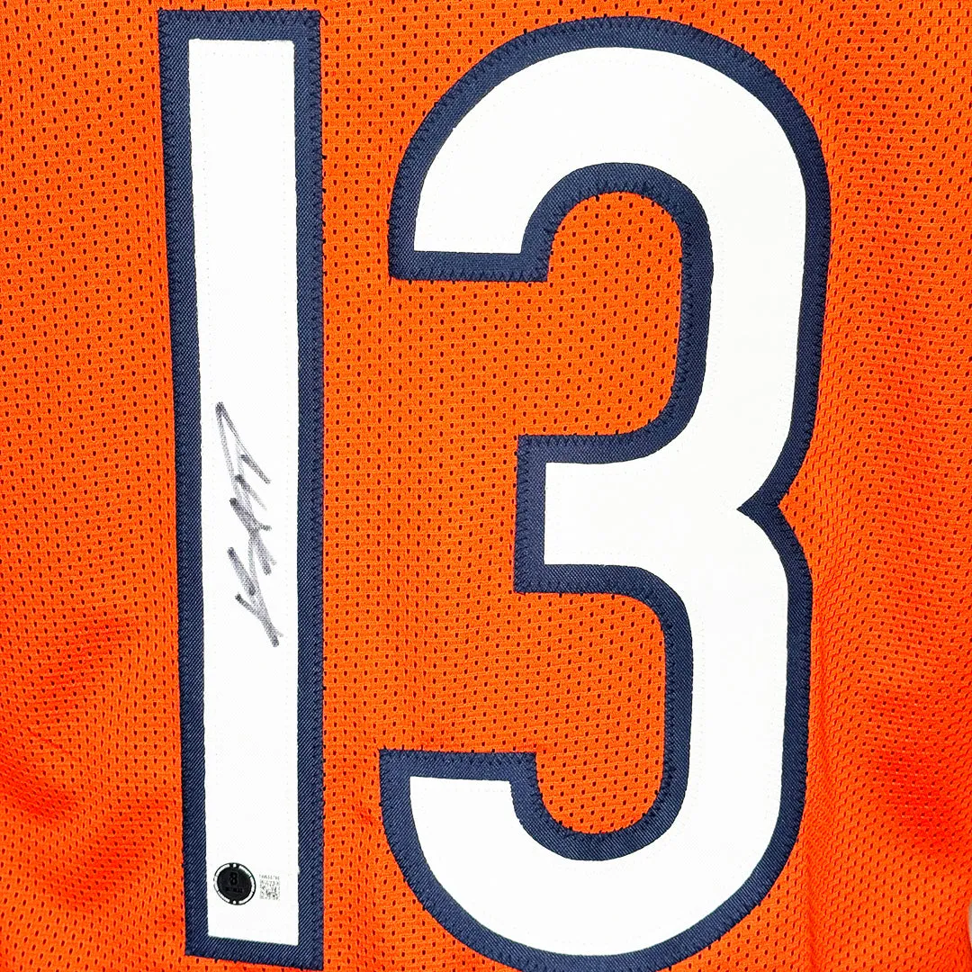 Keenan Allen Signed Chicago Orange Football Jersey (Beckett)