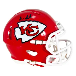 Kingsley Suamataia Signed Kansas City Chiefs Speed Mini Football Helmet (Beckett)