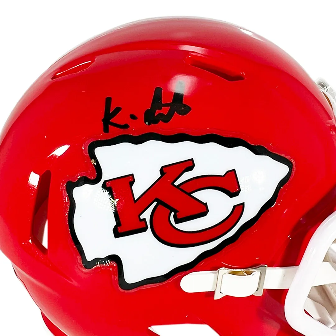 Kingsley Suamataia Signed Kansas City Chiefs Speed Mini Football Helmet (Beckett)