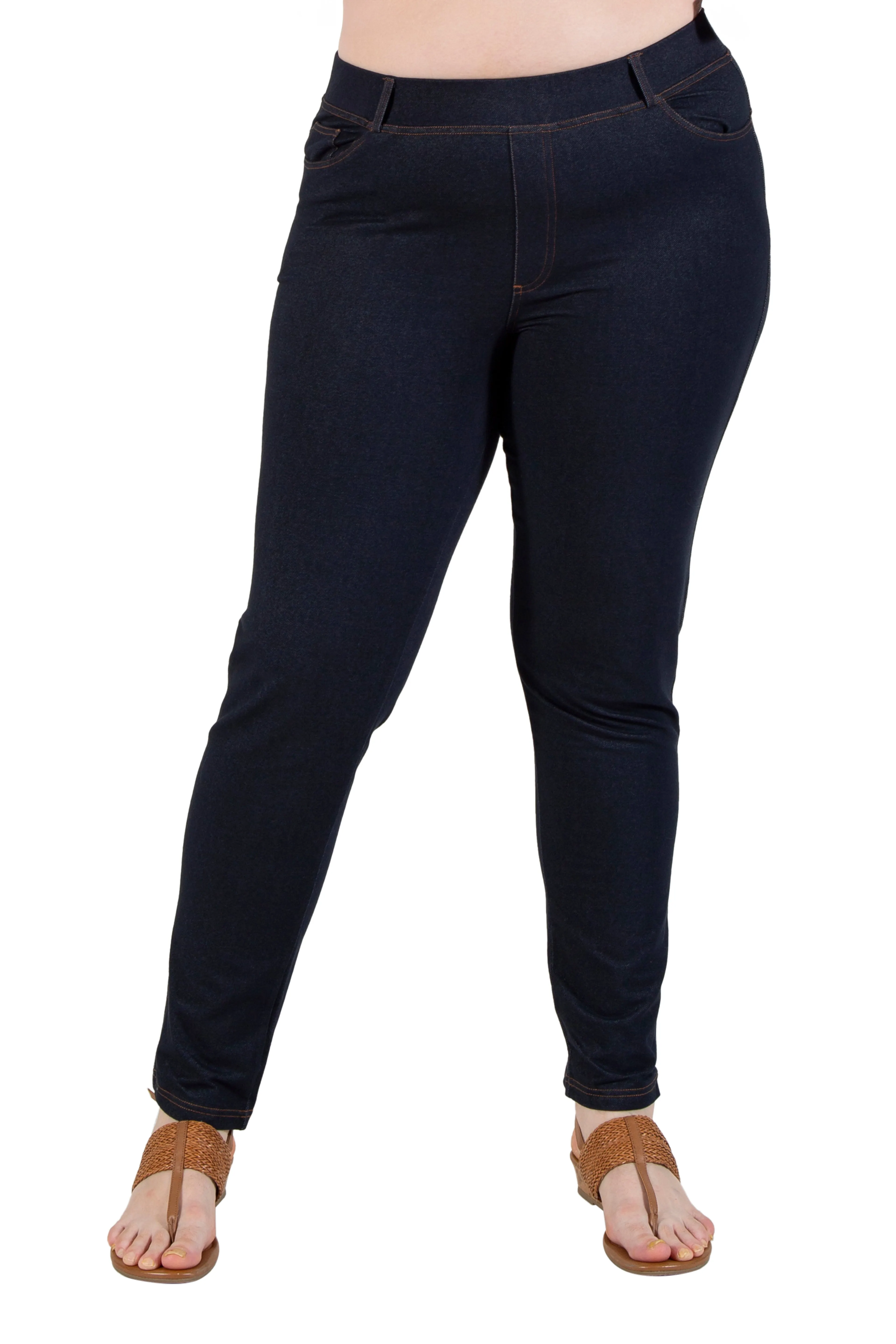 La Cera Plus Size Stretch Knit Jegging