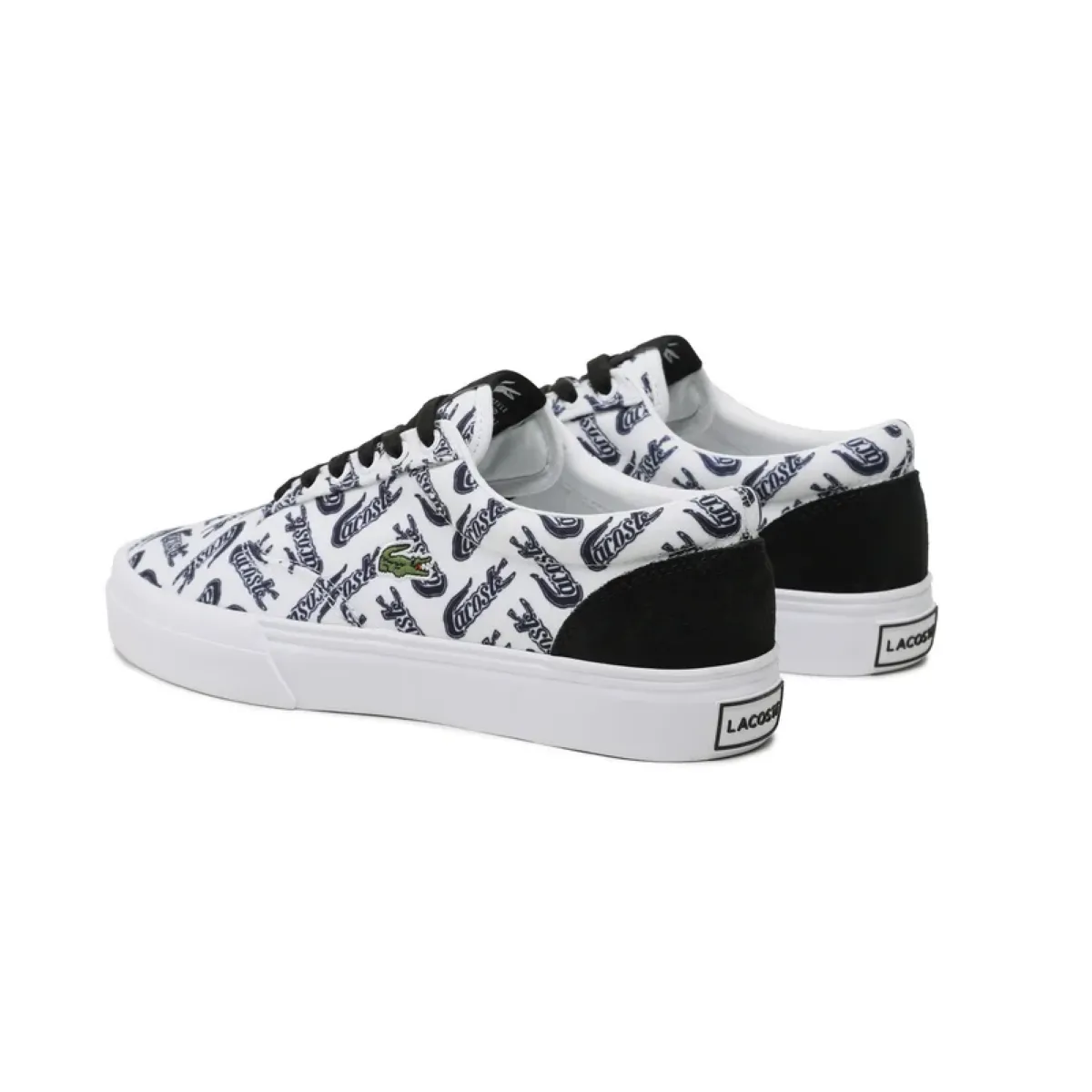 LACOSTE 7-45CMA0024147 JUMP SERVE LACE MN'S (Medium) White/Black Textile & Leather Lifestyle Shoes