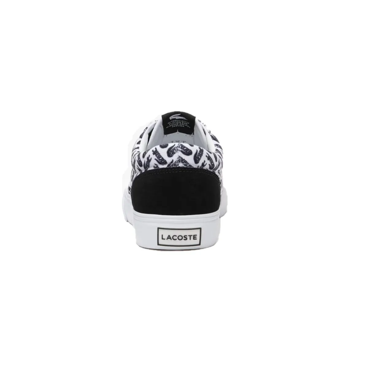 LACOSTE 7-45CMA0024147 JUMP SERVE LACE MN'S (Medium) White/Black Textile & Leather Lifestyle Shoes