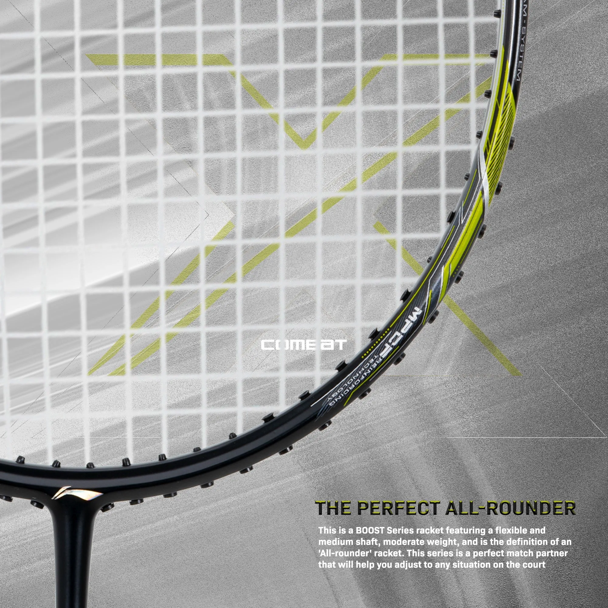 Li-Ning 3D Calibar X Combat Carbon Graphite Strung Badminton Racquet (Multicolor)