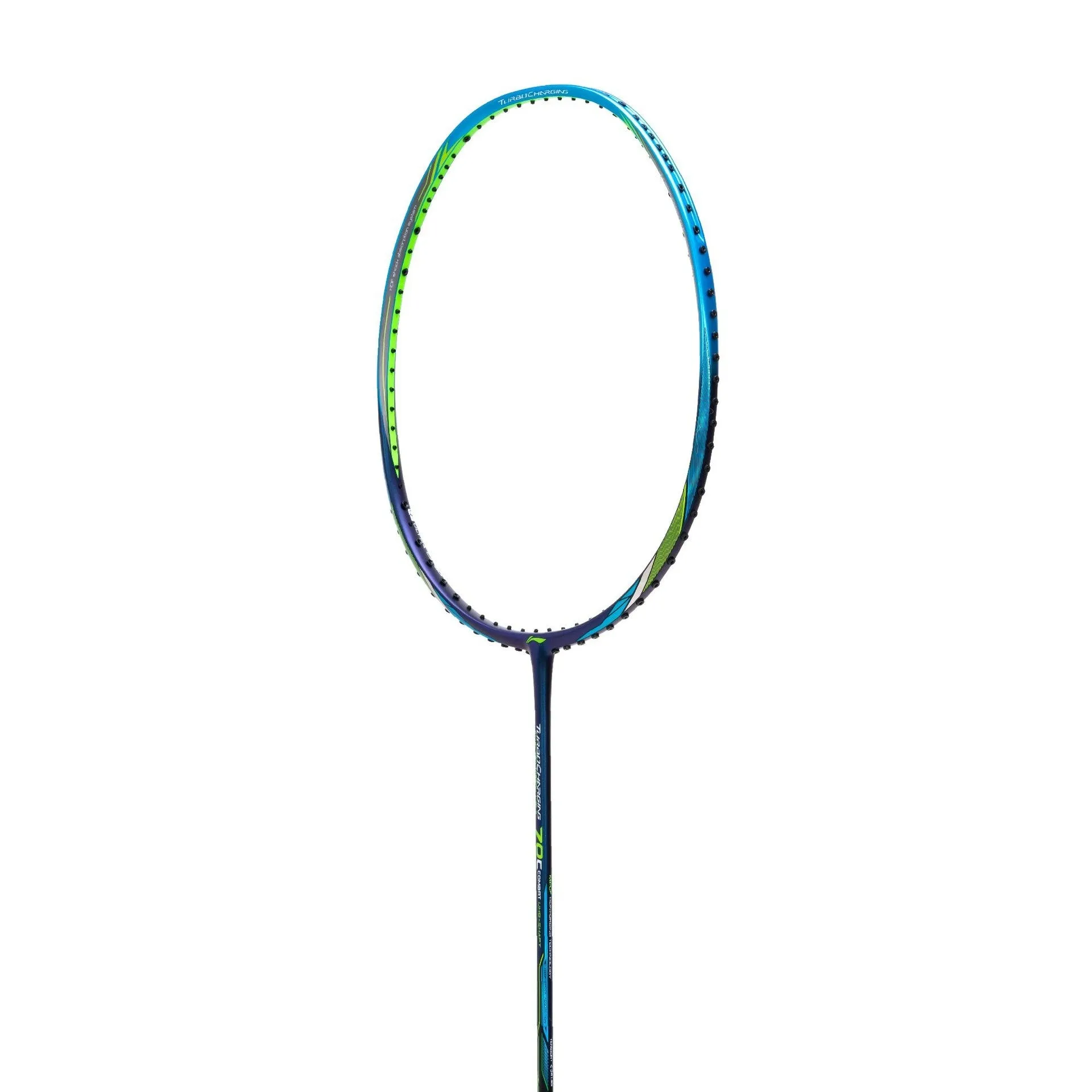 Li-Ning Turbo Charging 70C Combat Carbon Fibre Badminton Racquet - Glamour Blue