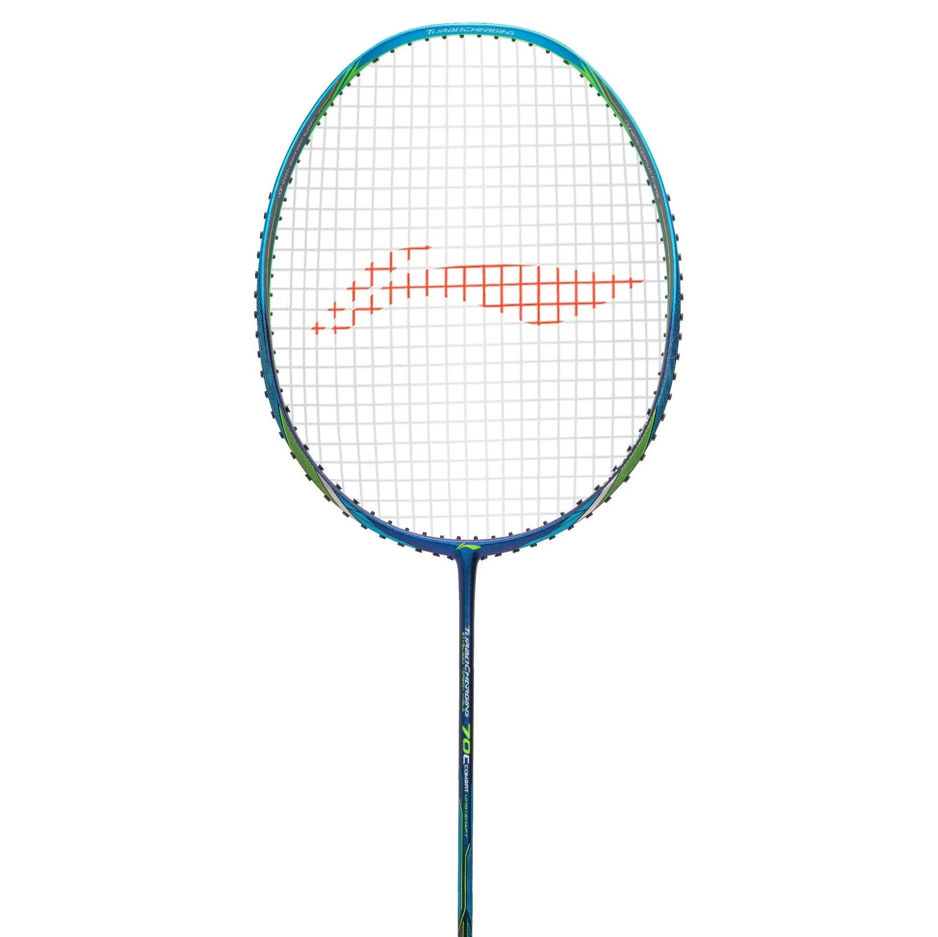 Li-Ning Turbo Charging 70C Combat Carbon Fibre Badminton Racquet - Glamour Blue