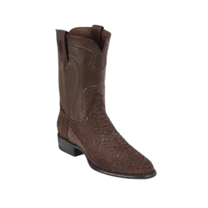 Los Altos Men's Original Python Roper Toe Boots