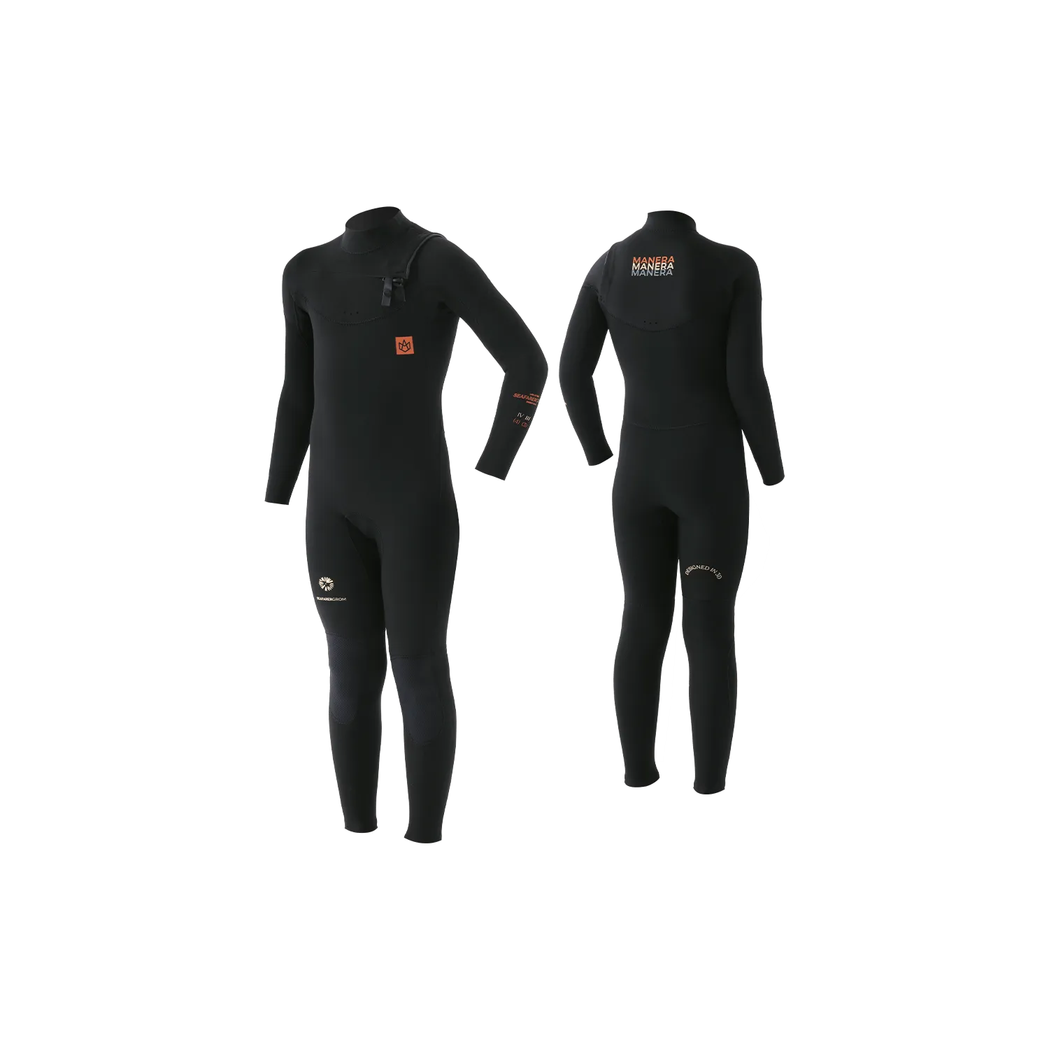 Manera Seafarer Groms 4/3 FZ Wetsuit-Black