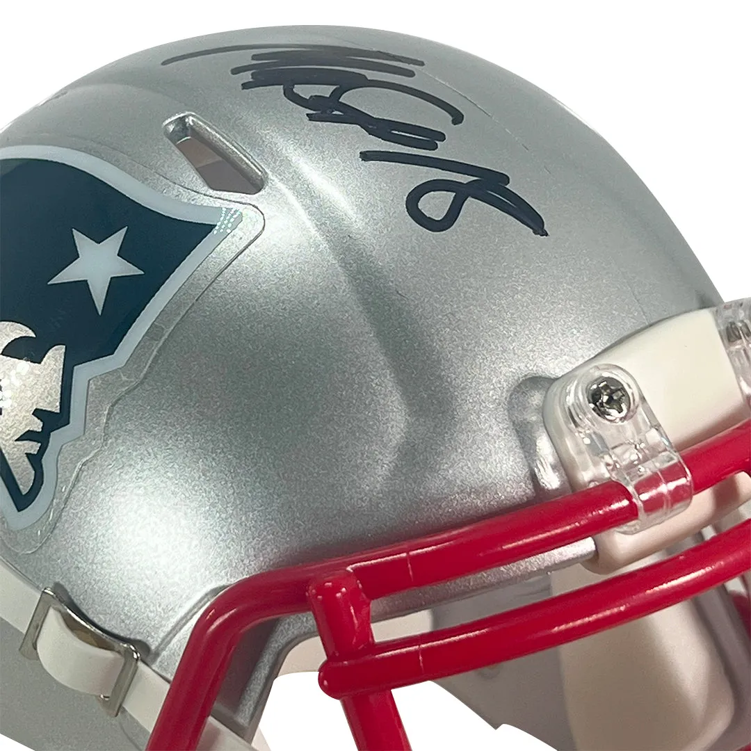 Matthew Slater Signed New England Patriots Speed Mini Football Helmet (Beckett)