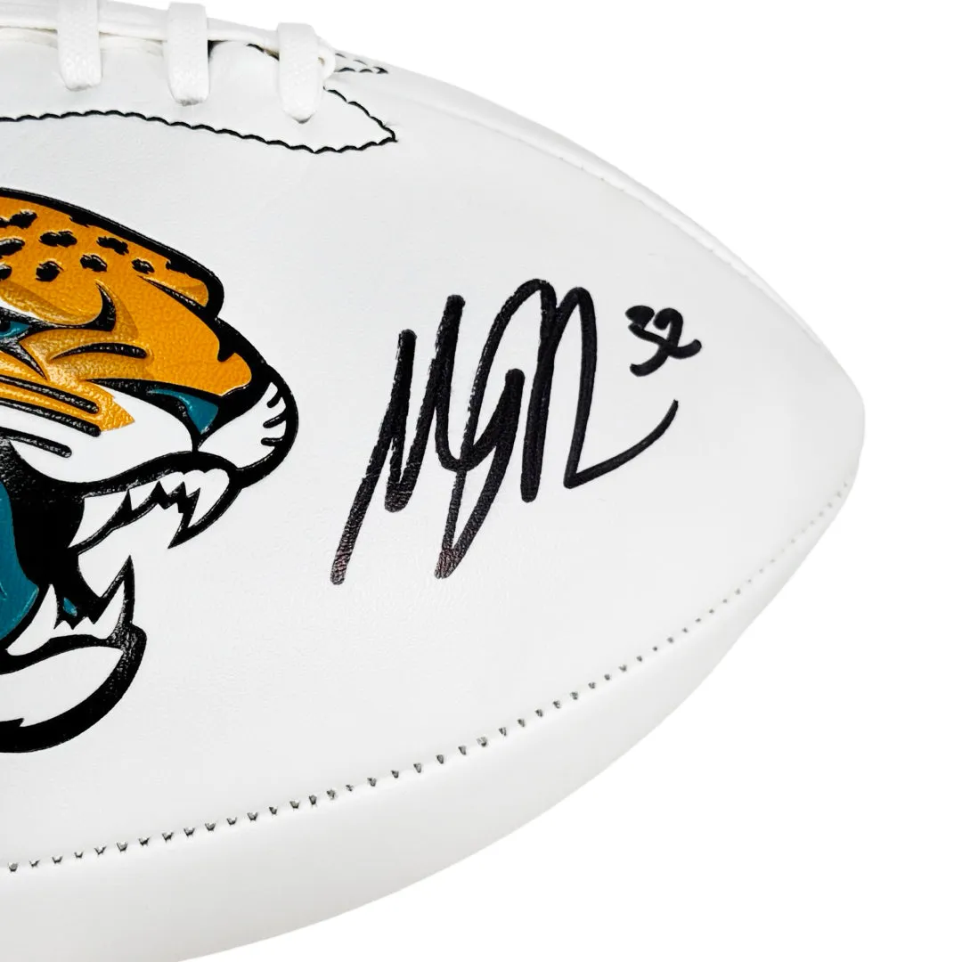 Maurice Jones-Drew Signed Jacksonville Jaguars Official NFL Team Logo Football (Beckett)