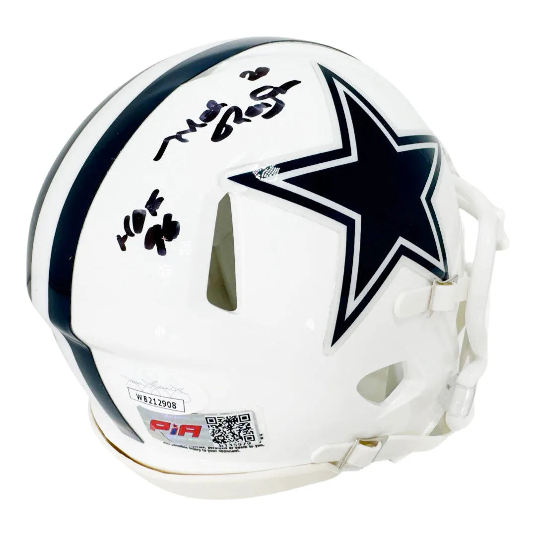 Mel Renfro Signed HOF 96 Inscription Dallas Cowboys Alt 2022 Speed Mini Football Helmet (JSA)