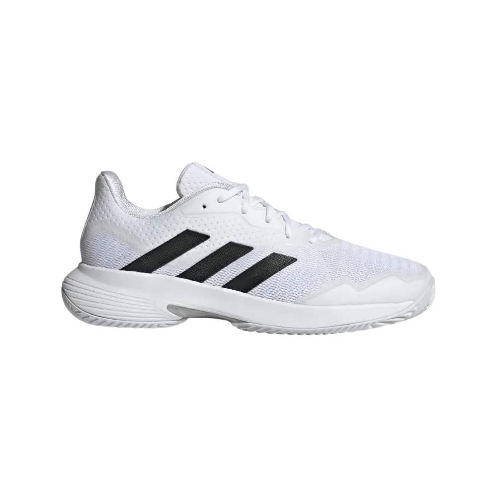 Men's CourtJam Control Tennis Shoe (Cloud White/Core Black/Matte Silver)